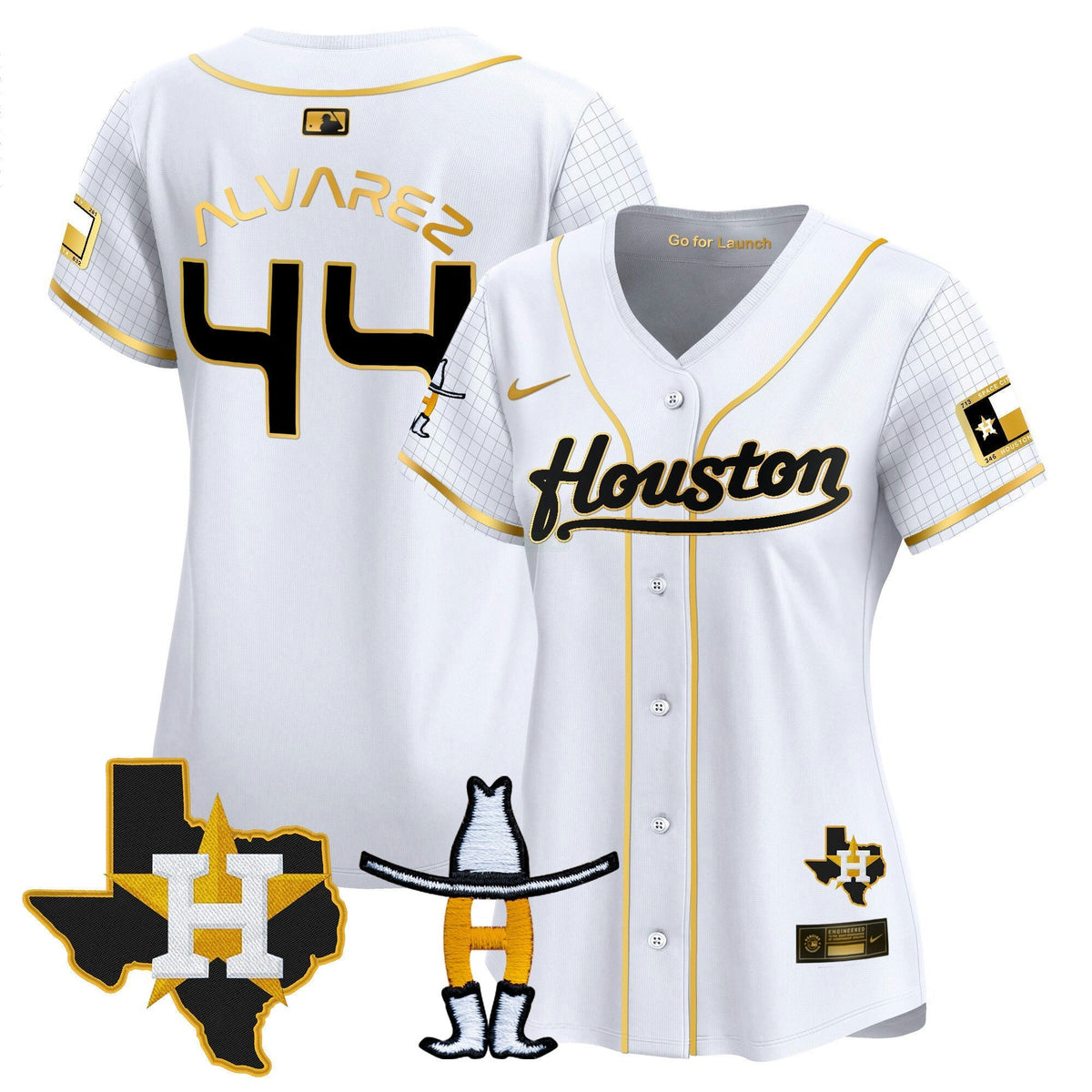 MLB Women’s Space City Houston Rodeo Patch Vapor Premier Limited Jersey