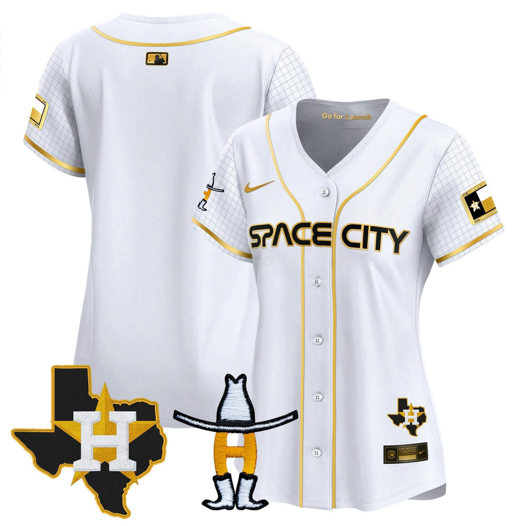 MLB Women’s Space City Texas Patch Vapor Premier Limited Jersey