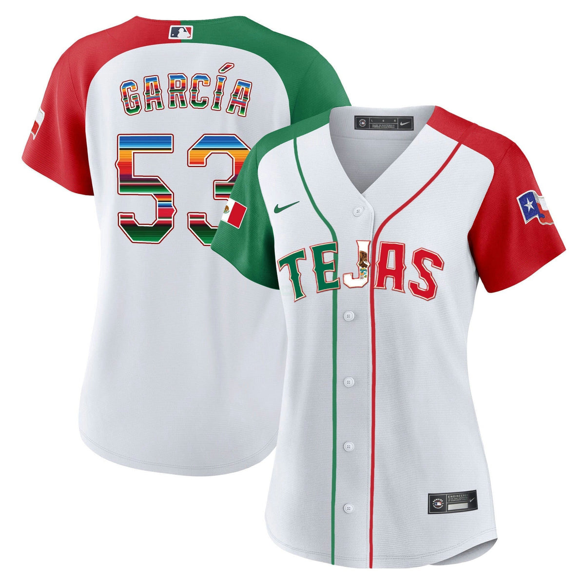 MLB Women’s Texas Mexico Flag Jersey