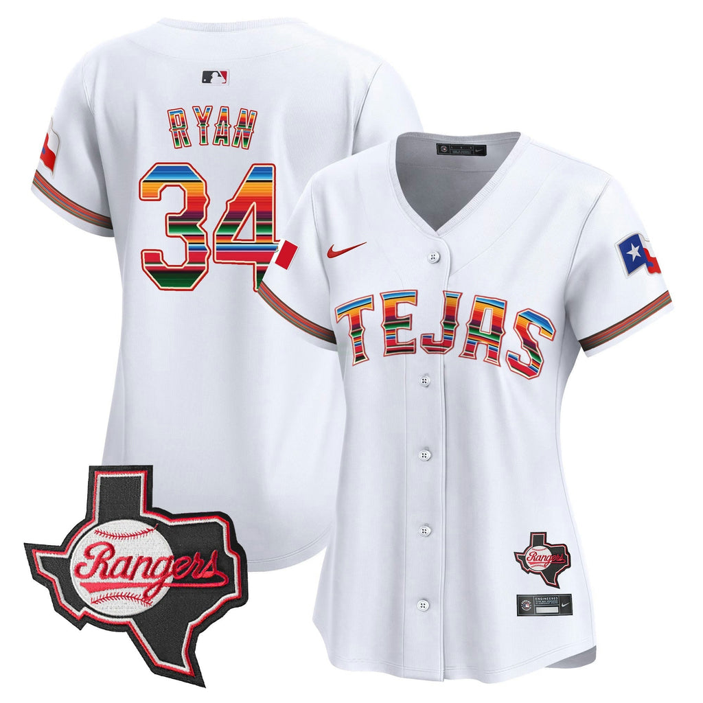 MLB Women’s Texas Mexico Texas Patch Vapor Premier Limited Jersey