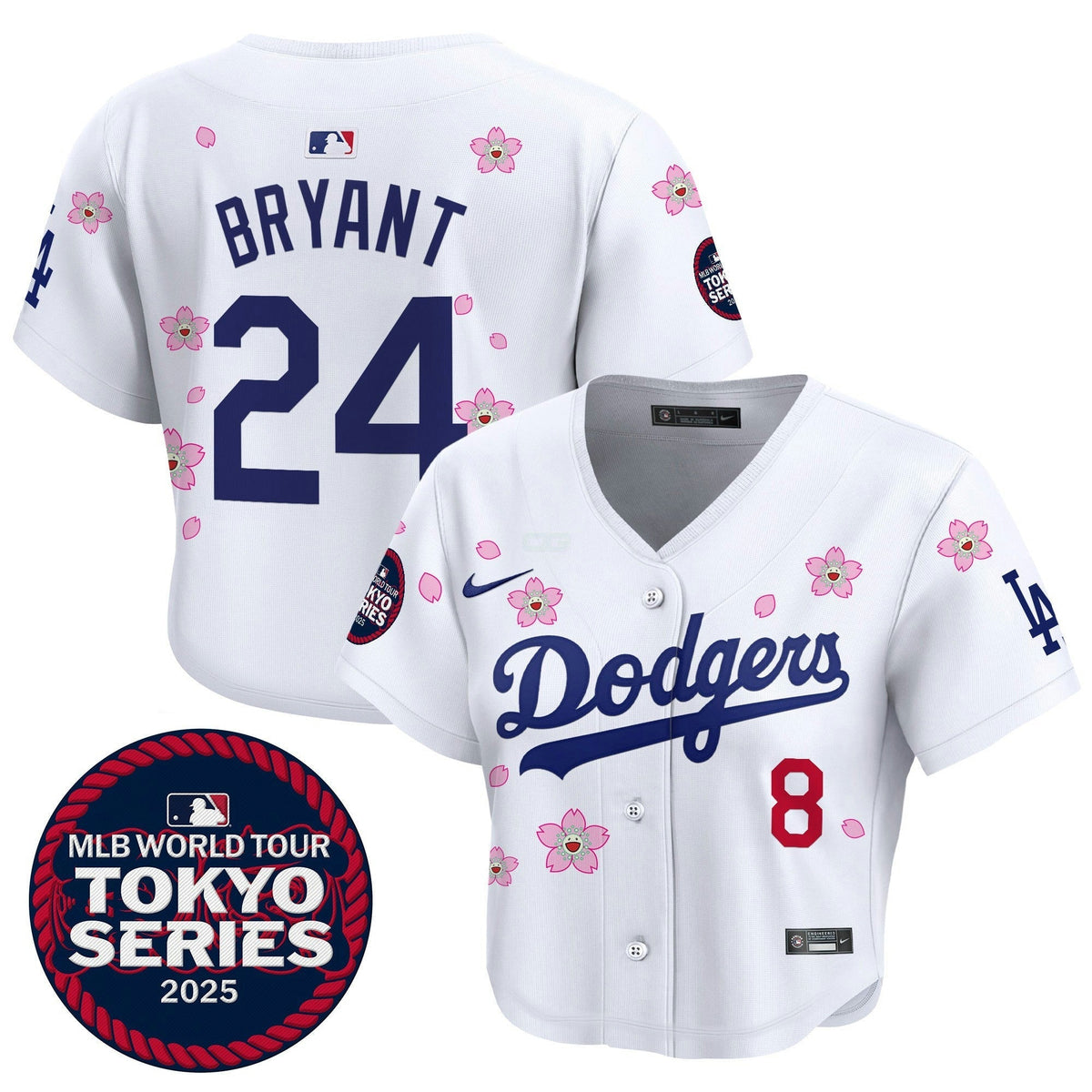 MLB Women’s Tokyo Series 2025 Crop Top Jersey – Stitched