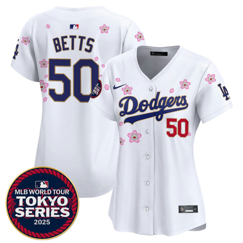 MLB Women’s Tokyo Series 2025 Gold Trim Vapor Premier Limited Jersey – Stitched
