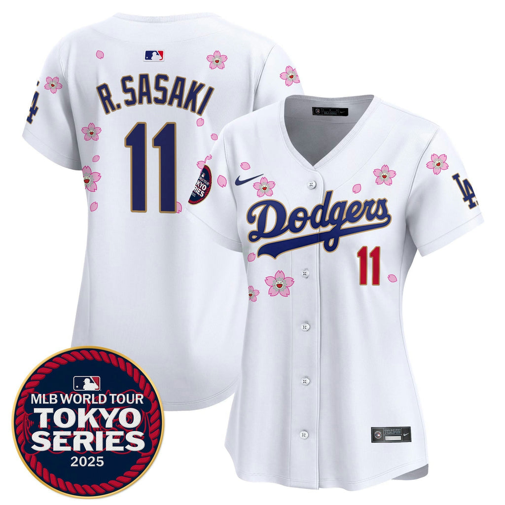MLB Women’s Tokyo Series 2025 Gold Trim Vapor Premier Limited Jersey – Stitched