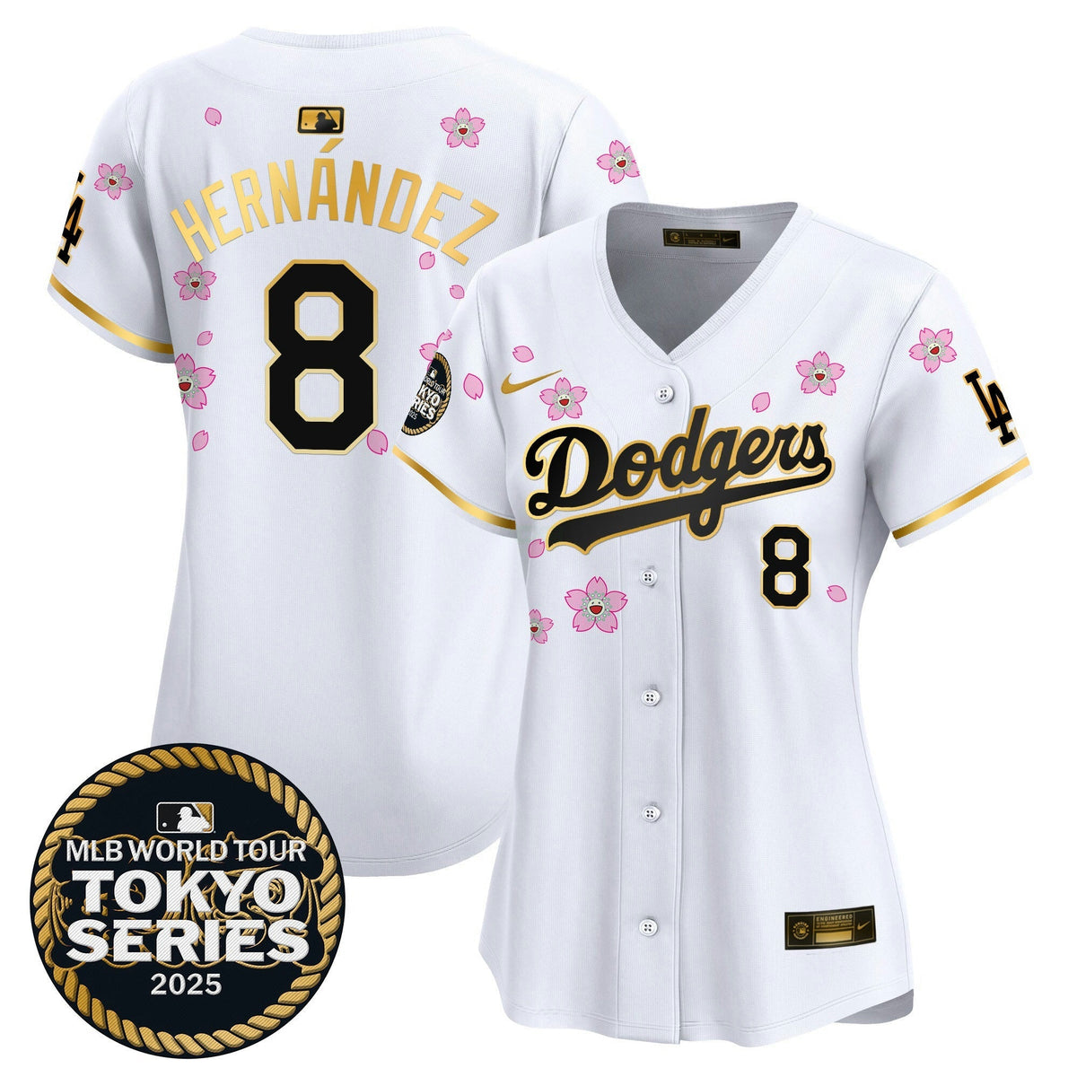 MLB Women’s Tokyo Series 2025 Gold Trim Vapor Premier Limited Jersey V2 – Stitched