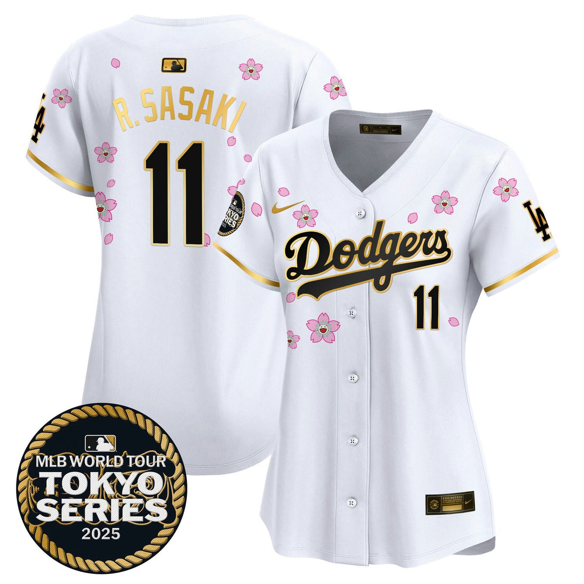 MLB Women’s Tokyo Series 2025 Gold Trim Vapor Premier Limited Jersey V2 – Stitched