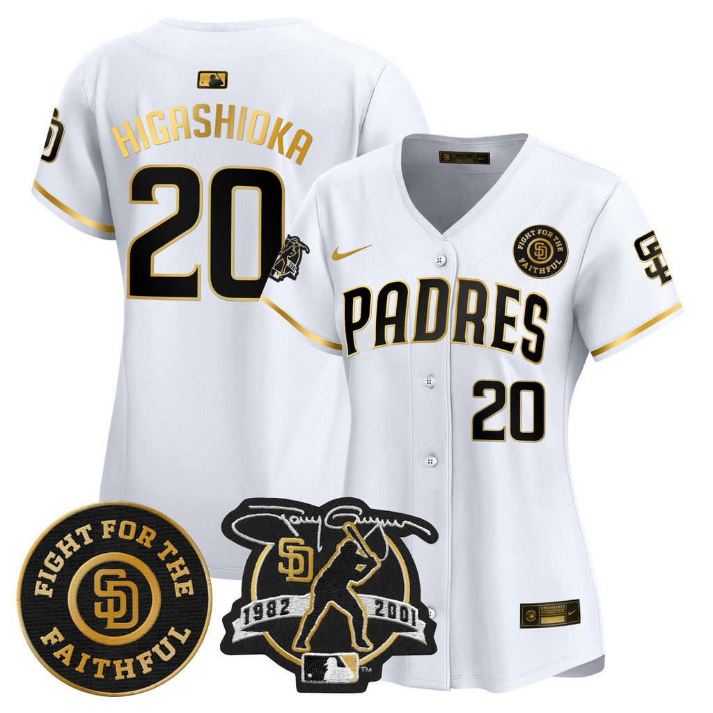 MLB Women’s Tony Gwynn & Faithful Patch Vapor Premier Limited Jersey
