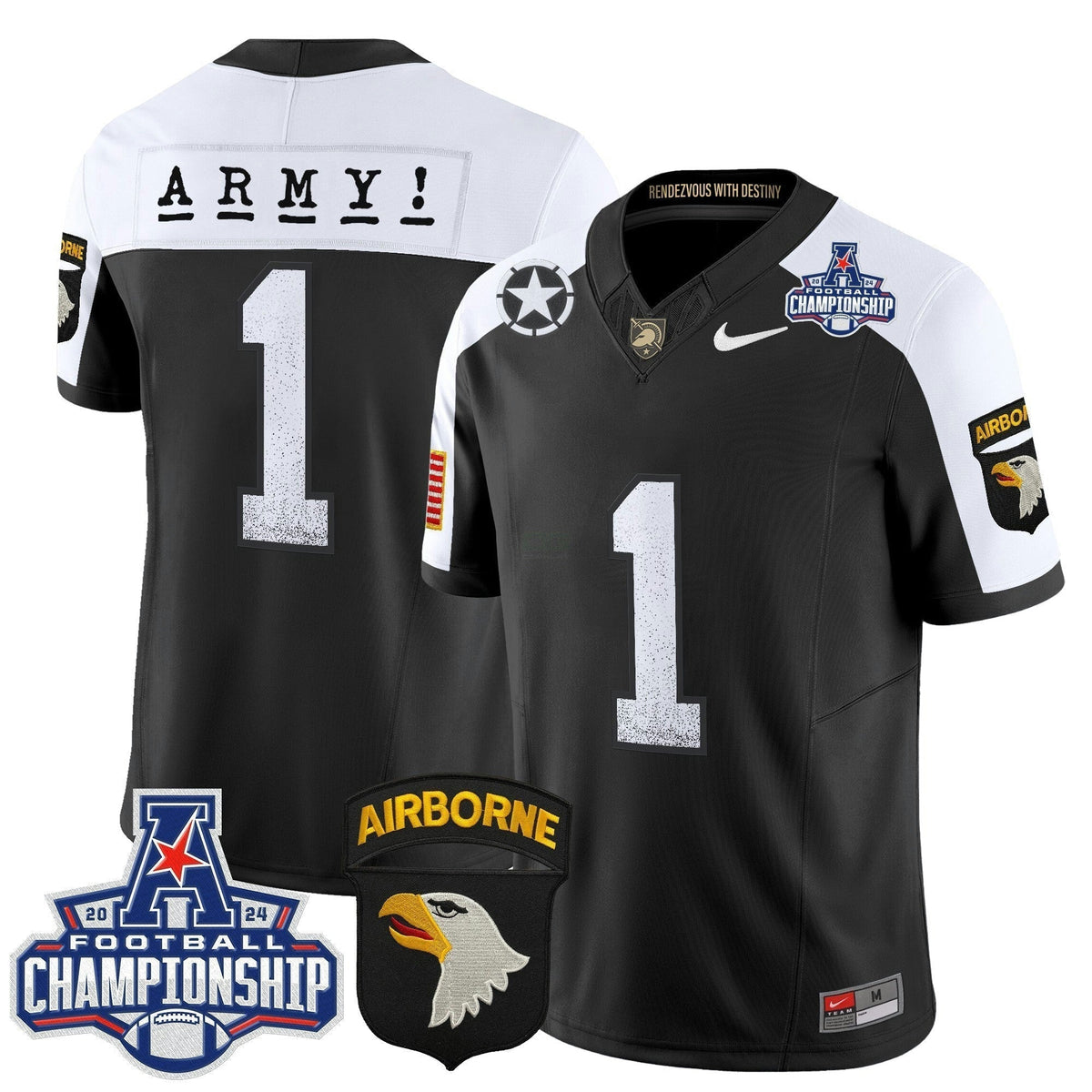 NCAA 2024 American Athletic Conference Championship Patch Vapor Limited Jersey