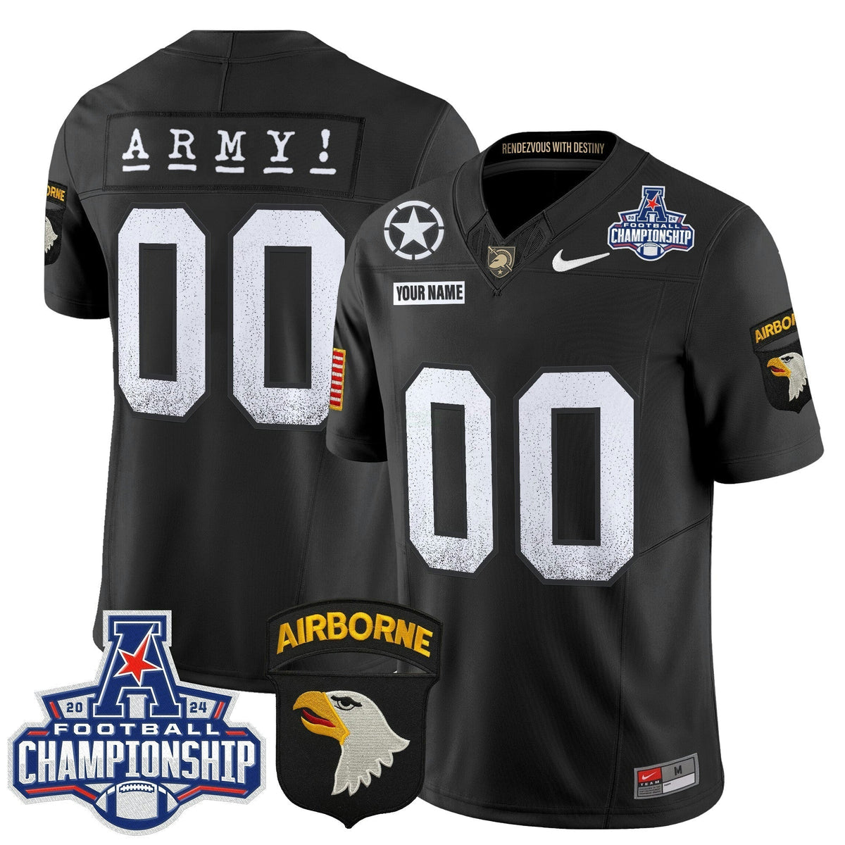 NCAA 2024 American Athletic Conference Championship Patch Vapor Limited Jersey - Custom