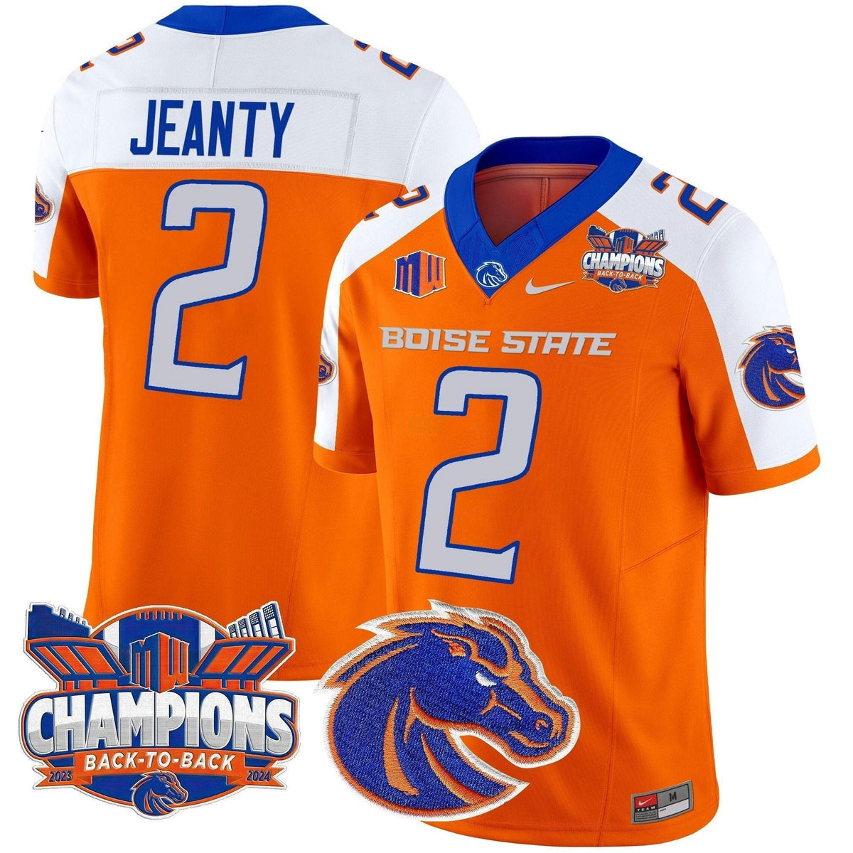 NCAA 2024 Back To Back Champions Vapor Limited Jersey