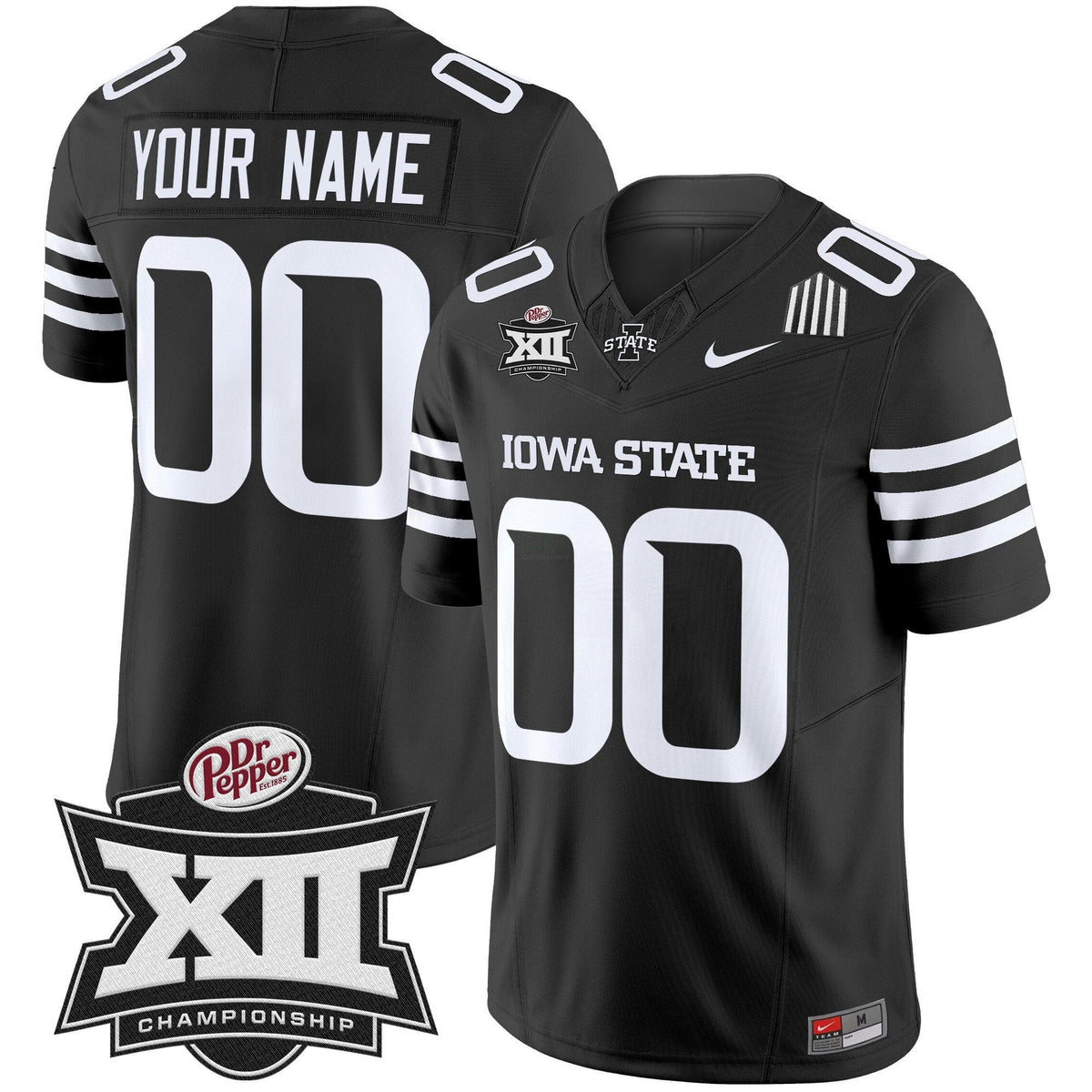 NCAA 2024 Big 12 Championship Patch Vapor Limited Jersey - Custom
