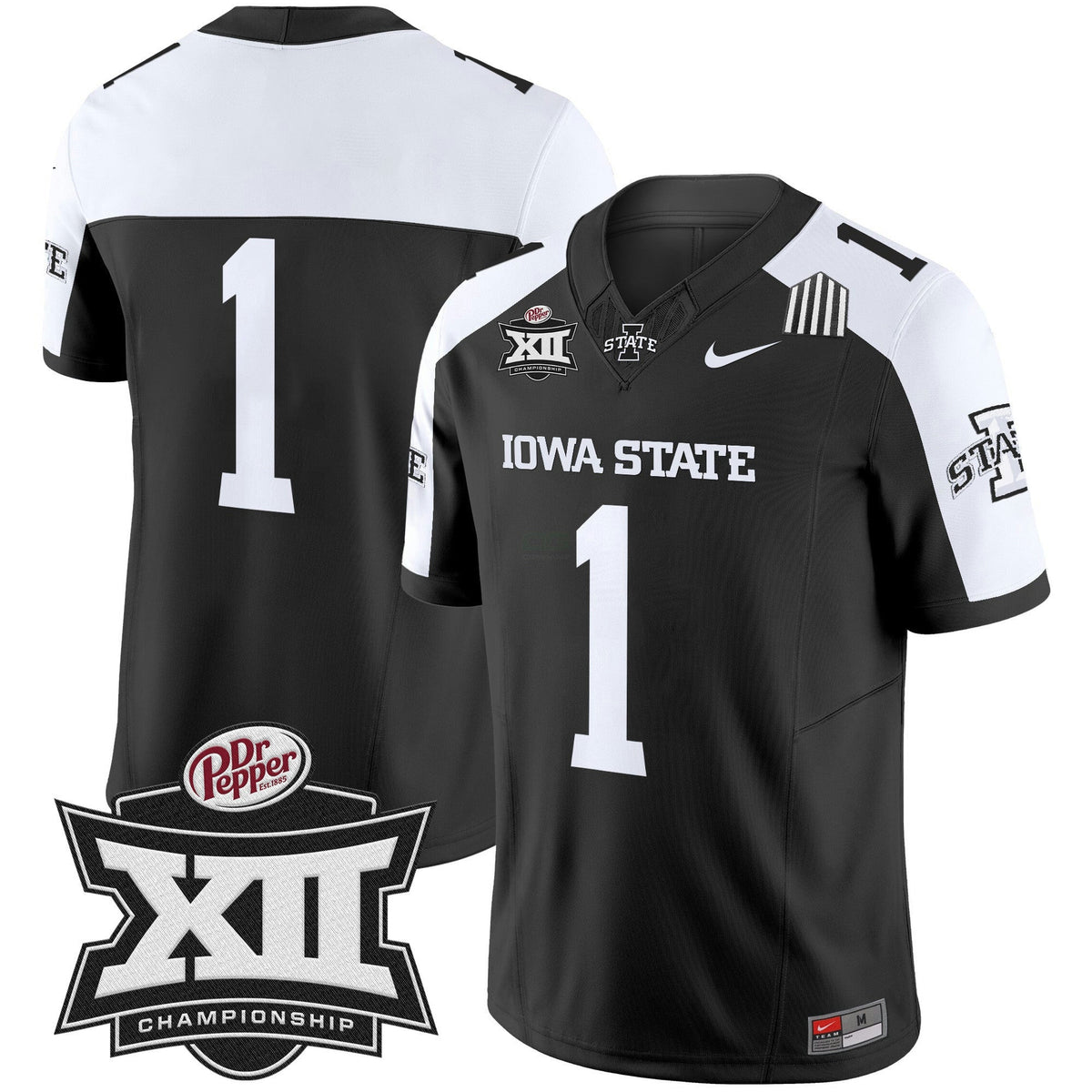 NCAA 2024 Big 12 Championship Patch Vapor Limited Jersey