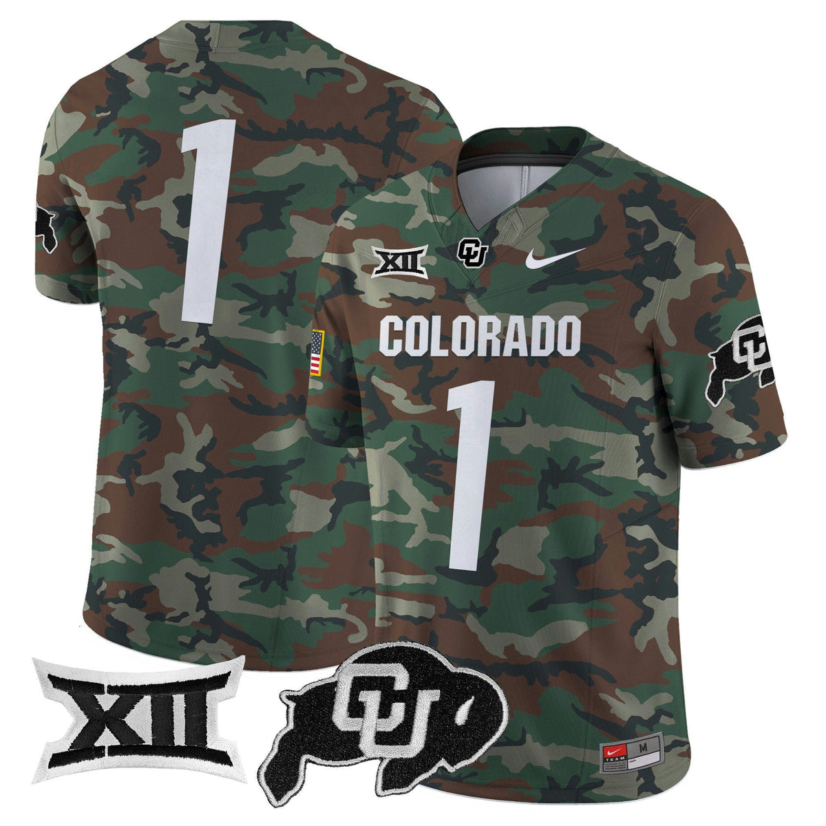 NCAA Colorado Buffaloes 2024 Military Vapor Limited Jersey
