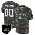 NCAA Ohio State Buckeyes 2024 Military Vapor Limited Jersey - Custom