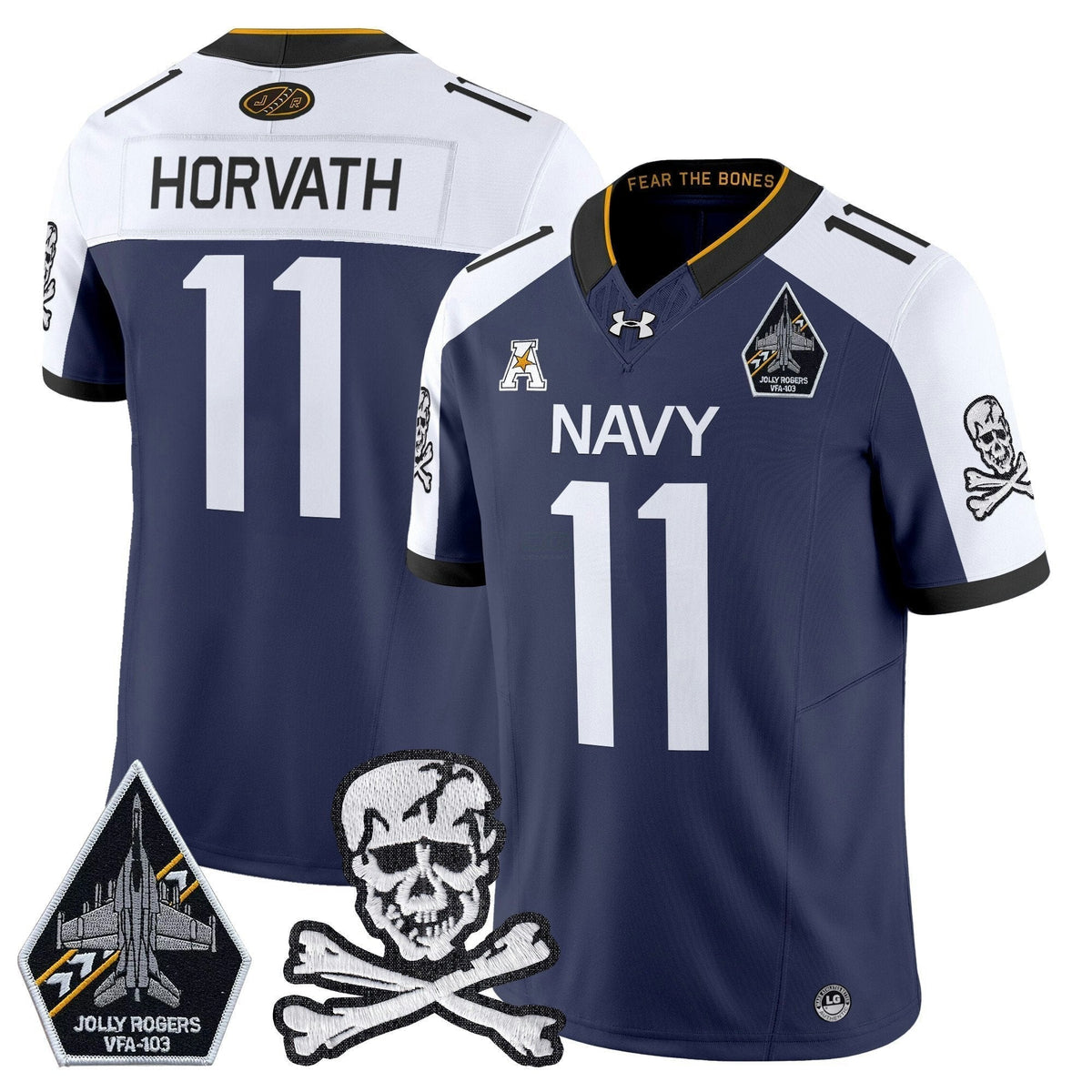 NCAA Navy Midshipmen 2024 Vapor Limited Jersey