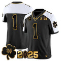 NCAA 2025 College Football Playoff Final Patch Gold Vapor Limited Jersey