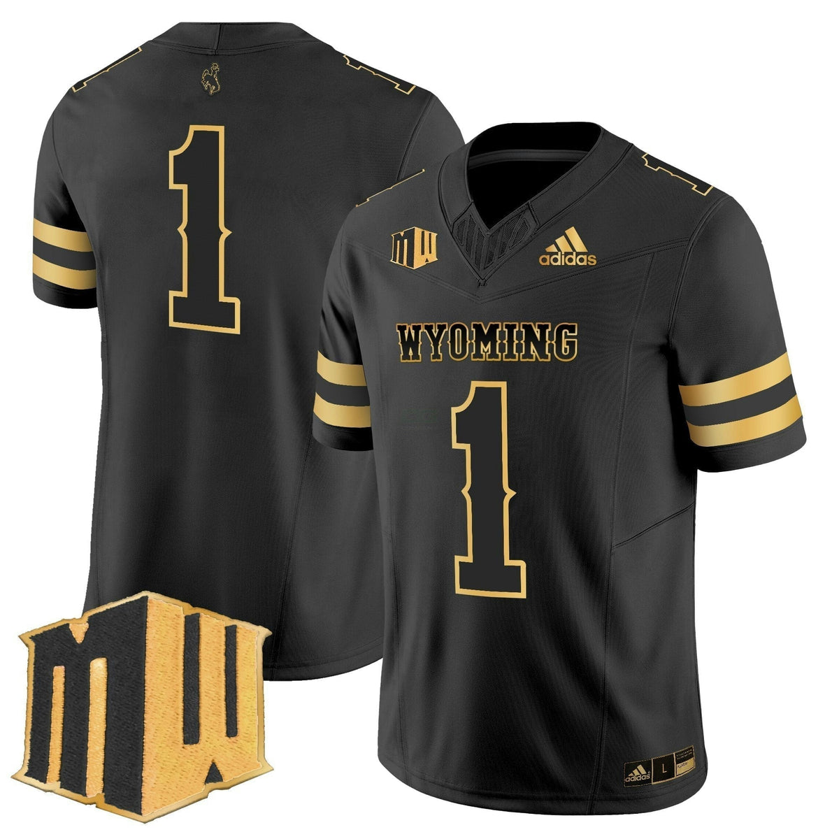 NCAA Wyoming Cowboys 2025 Gold Vapor Limited Jersey
