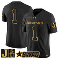 NCAA Jackson State Tigers 2025 Gold Vapor Limited Jersey
