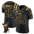 NCAA Ole Miss Rebels 2025 Gold Vapor Limited Jersey