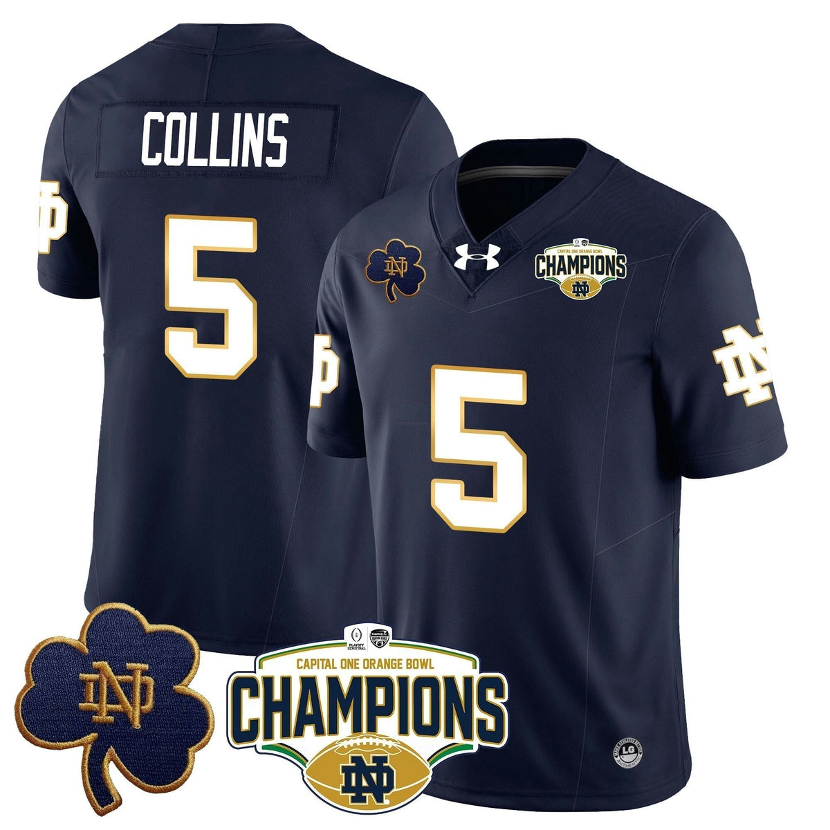 NCAA 2025 Orange Bowl Champions Jersey N5