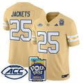 NCAA Georgia Tech Yellow Jackets 2025 PopTarts Bowl Patch Vapor Limited Jersey