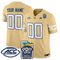NCAA Georgia Tech Yellow Jackets 2025 PopTarts Bowl Patch Vapor Limited Jersey - Custom