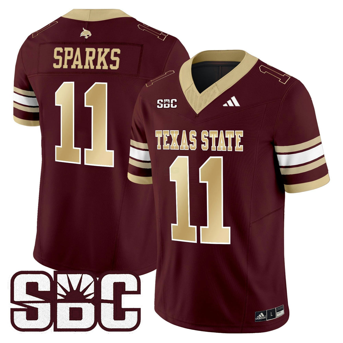 NCAA Texas State Bobcats 2025 Vapor Limited Jersey
