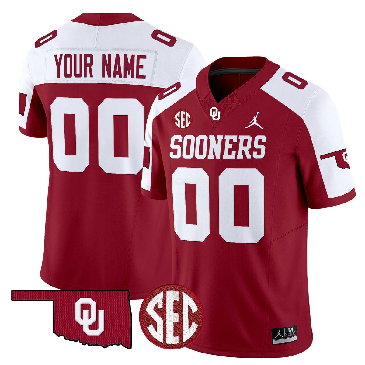 NCAA Oklahoma Sooners 2025 Vapor Limited Jersey - Custom