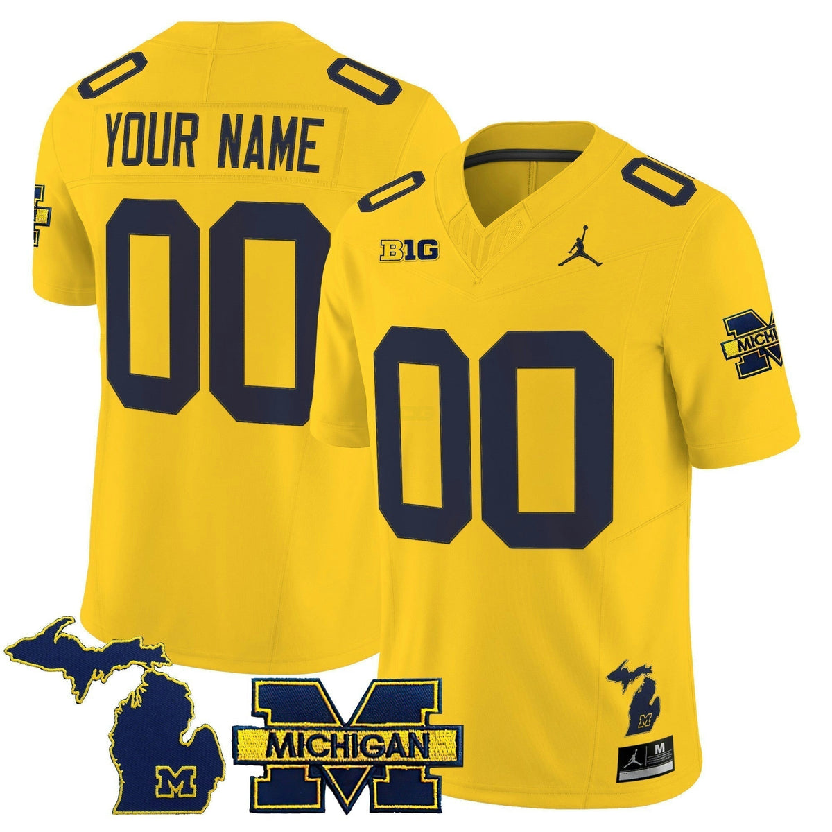 NCAA Michigan Wolverines 2025 Vapor Limited Jersey - Custom