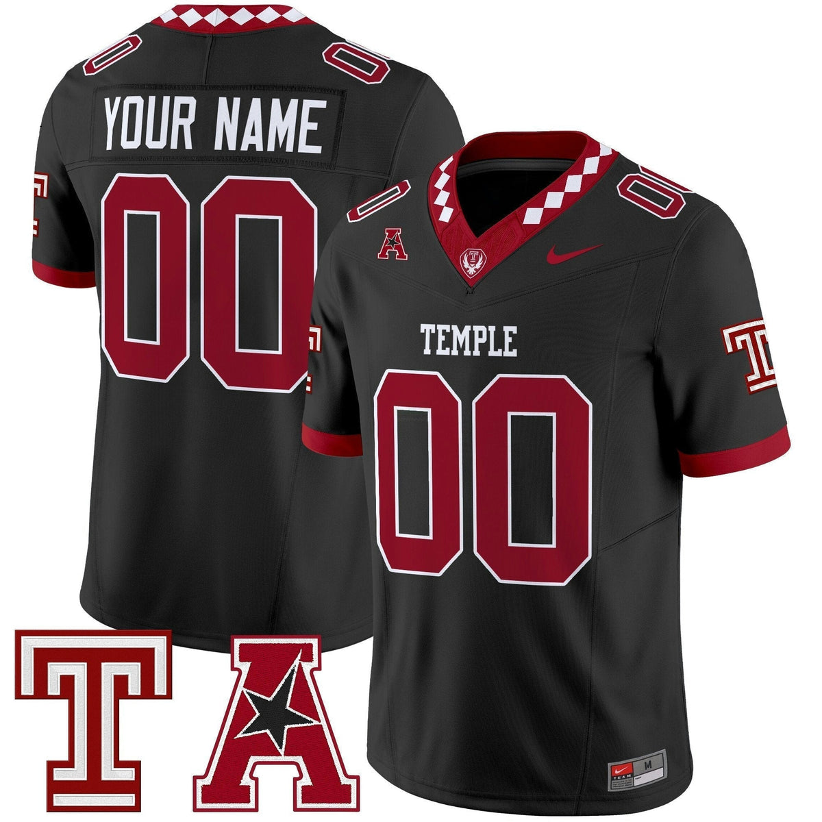 NCAA Temple Owls 2025 Vapor Limited Jersey - Custom