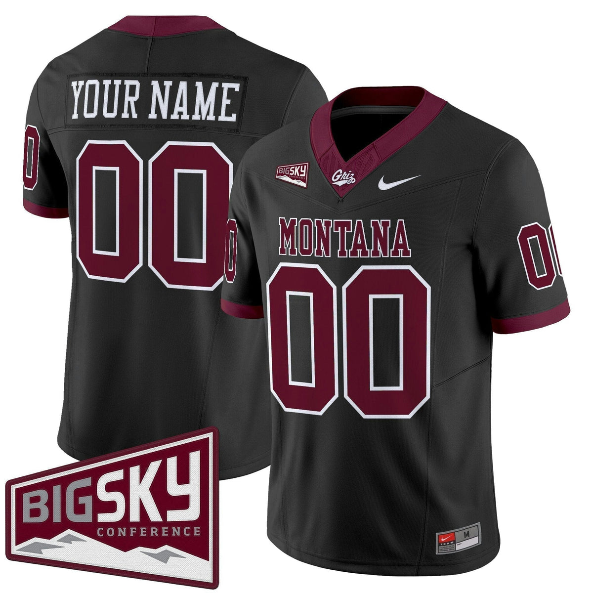NCAA Montana Grizzlies 2025 Vapor Limited Jersey - Custom