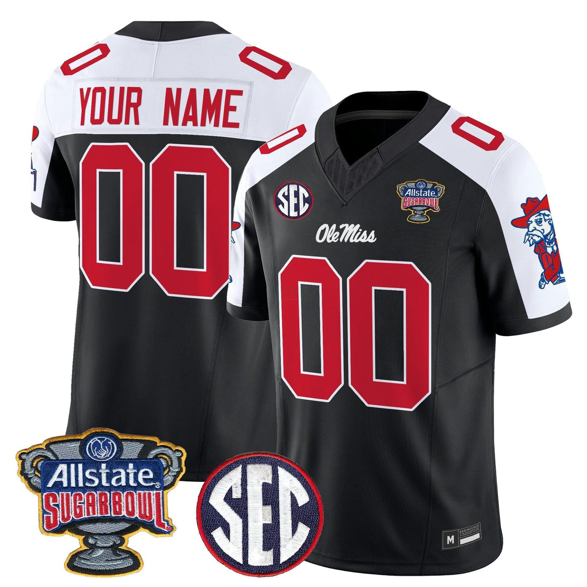 NCAA 2026 Sugar Bowl Vapor Limited Jersey - Custom