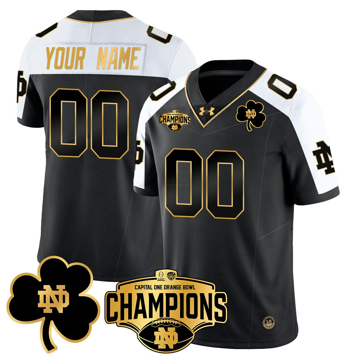 NCAA Custom 2025 Orange Bowl Champions Jersey N5