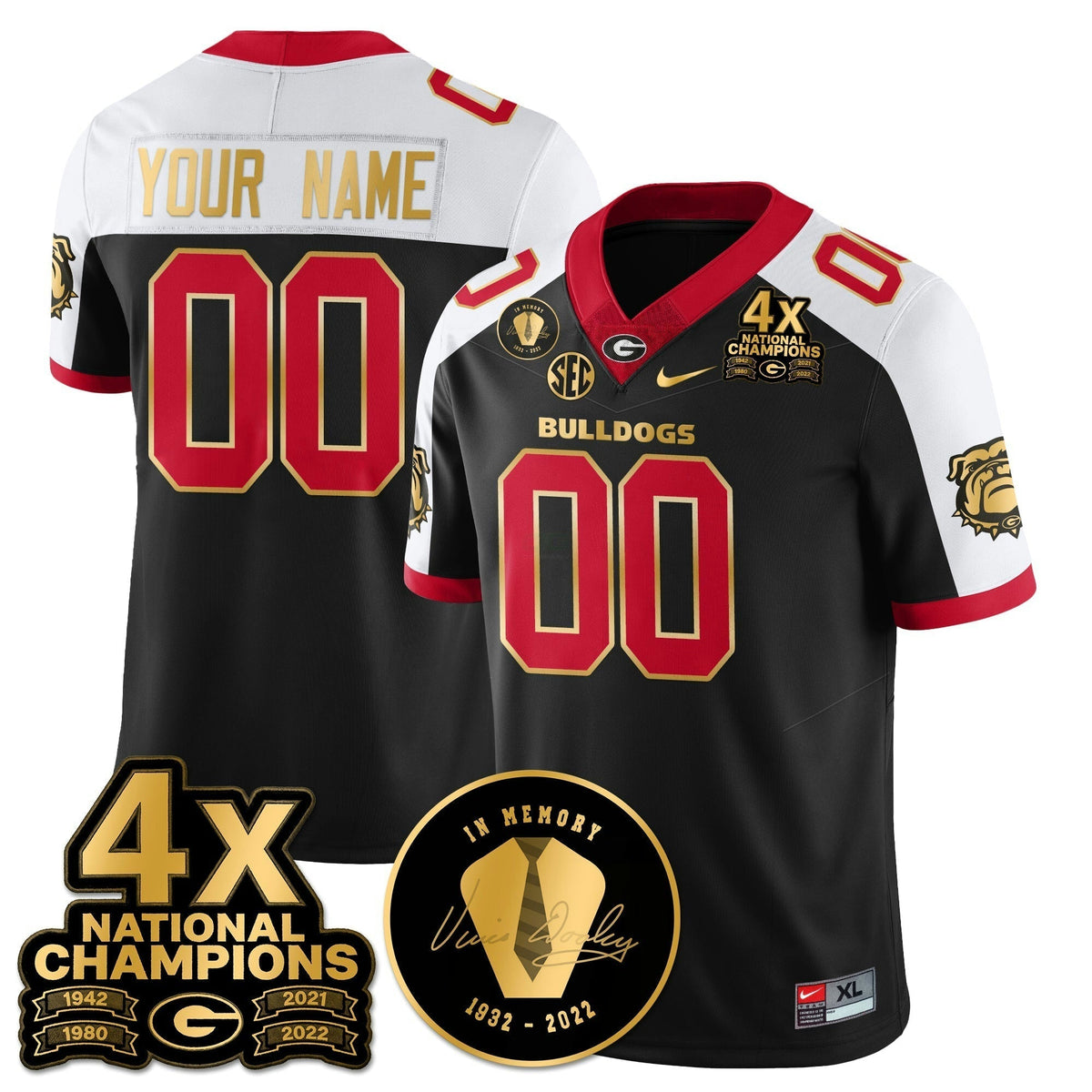 NCAA Custom 4x-Time National Champions Vapor Limited Jersey