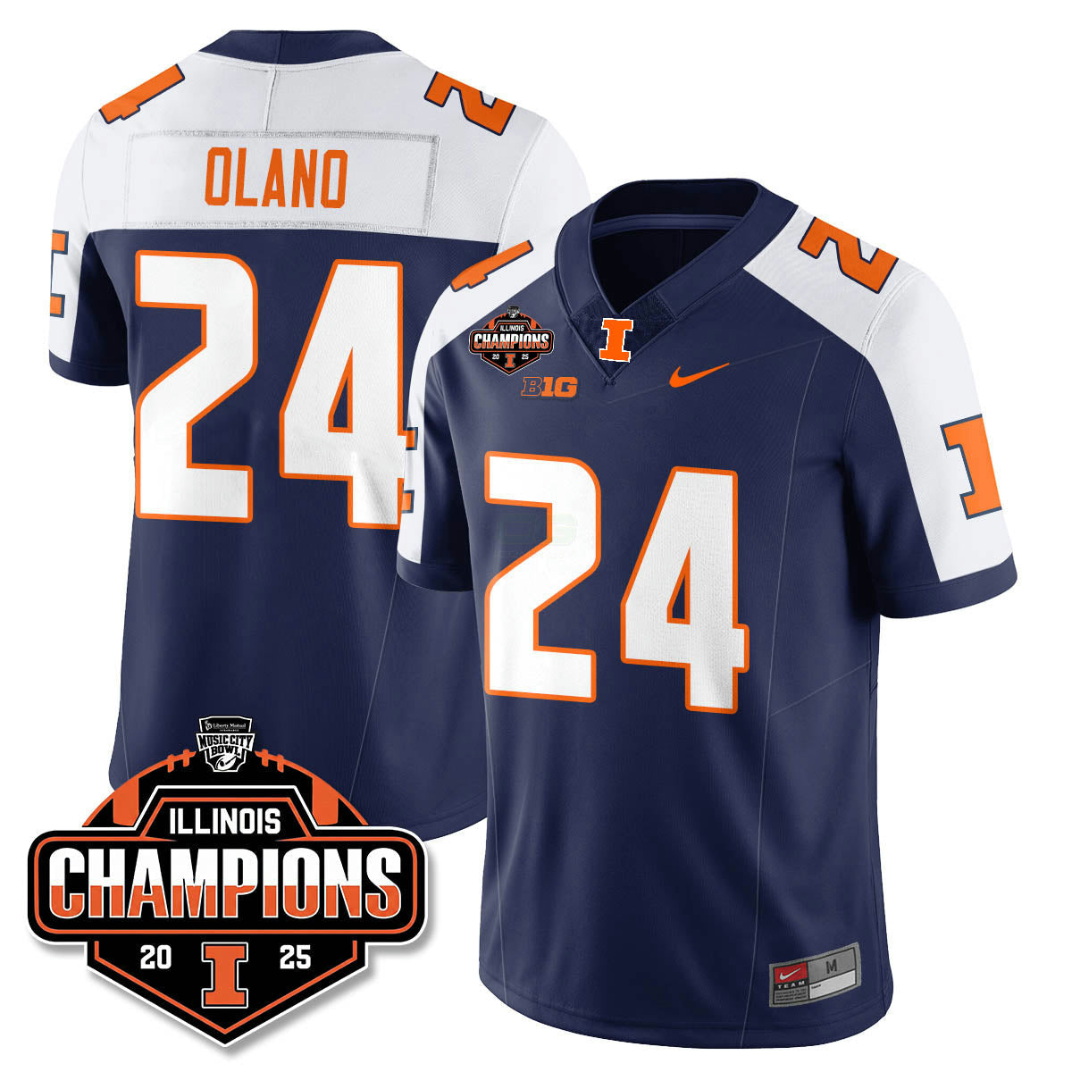 NCAA Football 2025 Music City Bowl Champions Limited Jersey