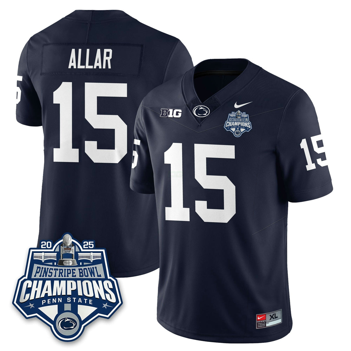 NCAA Football 2025 Pinstripe Bowl Champions Jersey