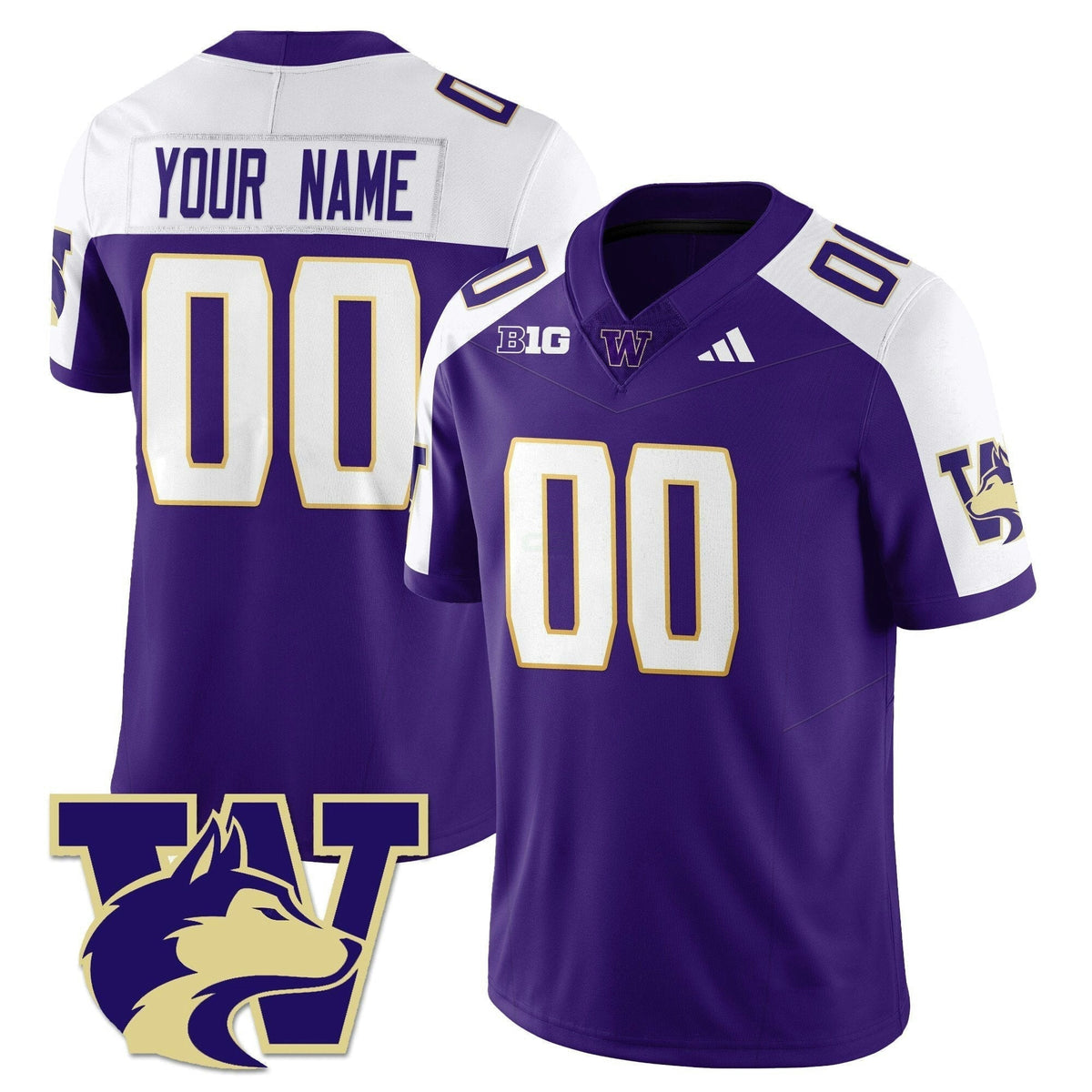 NCAA Washington Huskies Football 2025 Vapor Limited Jersey - Custom
