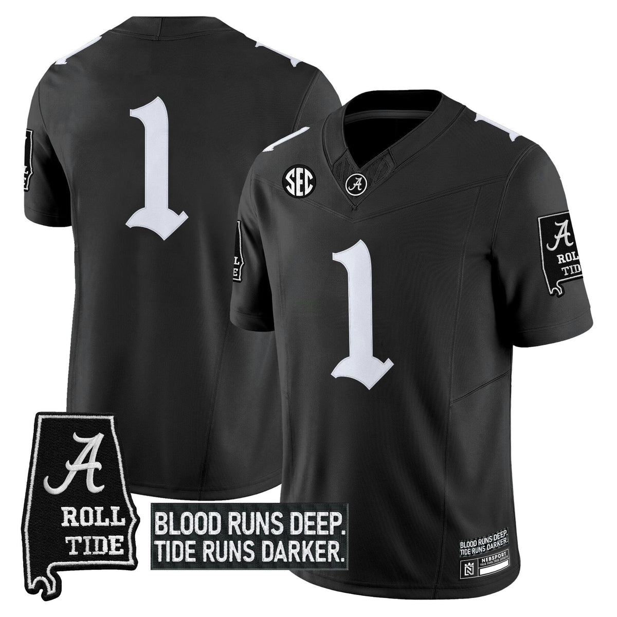 NCAA 'Gothic Bama Blood Edition' Vapor Limited Jersey