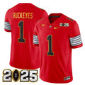 NCAA 'Heritage Stripe' 2025 College Football Playoff Final Patch Gold Trim Vapor Limited Jersey