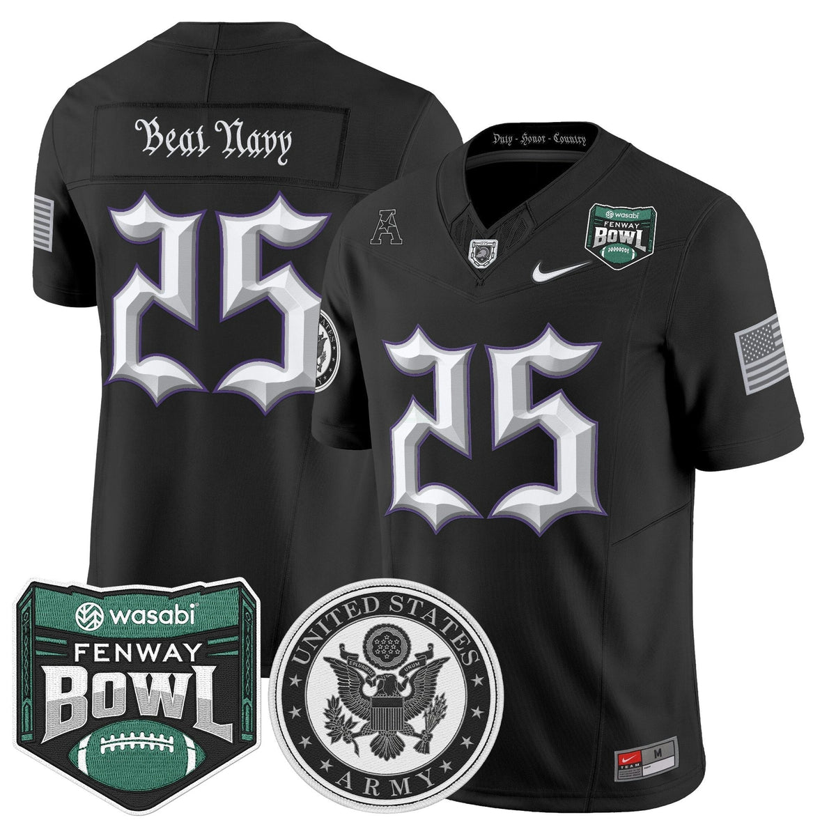 NCAA Honoring 250 Years Of Service And Sacrifice Vapor Limited Jersey - 2025 Fenway Bowl Patch