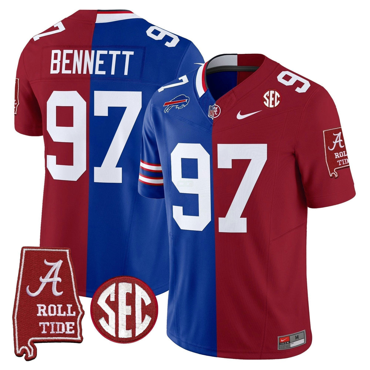 NCAA Alabama Crimson Tide Split Vapor Limited Jersey