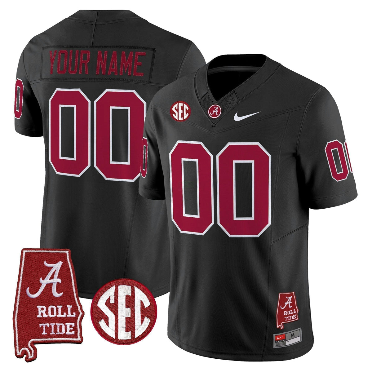 NCAA Throwback Vapor Limited Jersey - Alabama Map - Custom