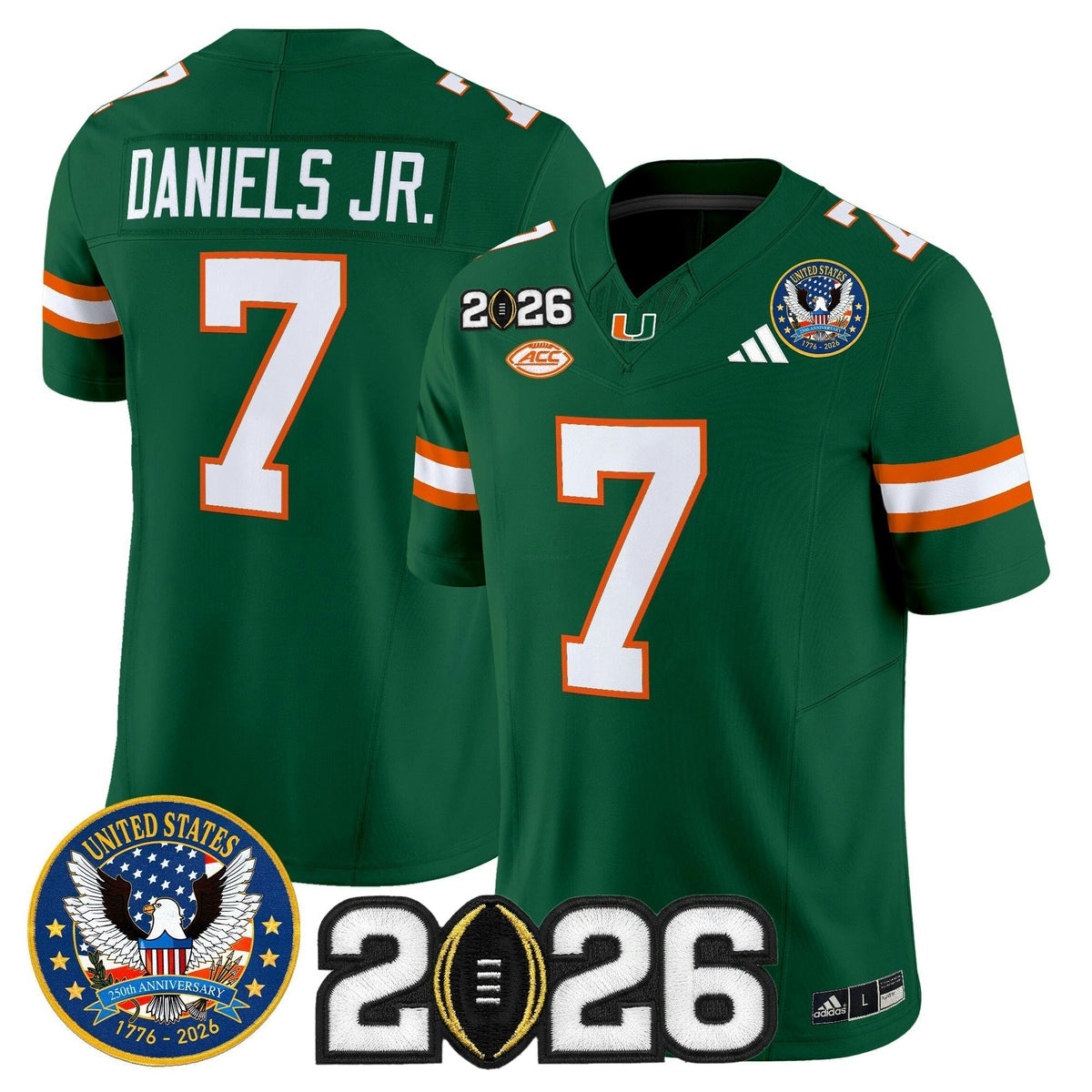 NCAA "United States 250th Anniversary & 2026 College Football Playoff Final Patch" Vapor Limited Jersey