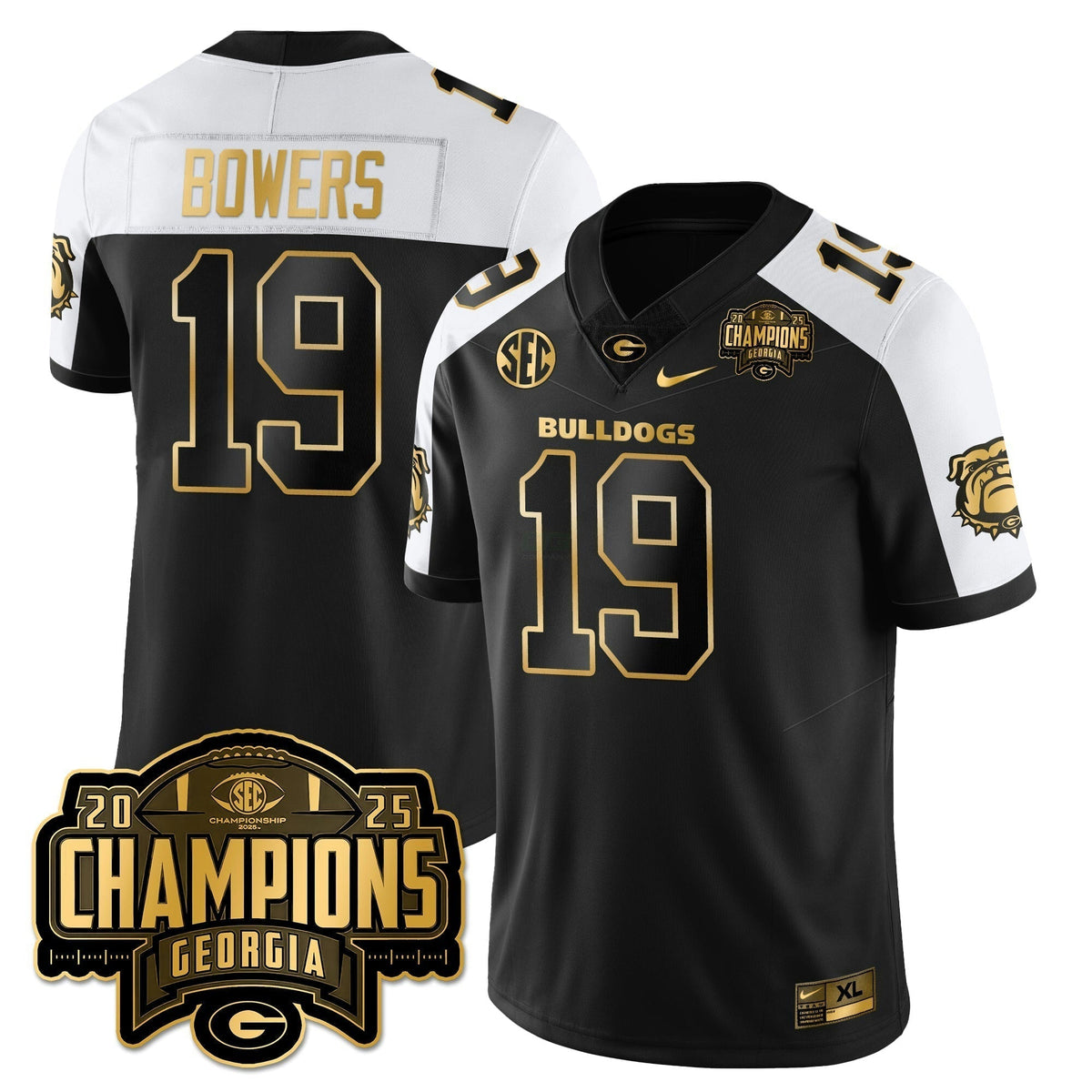 NCAA Vapor Limited Gold Jersey - SEC Football Champions
