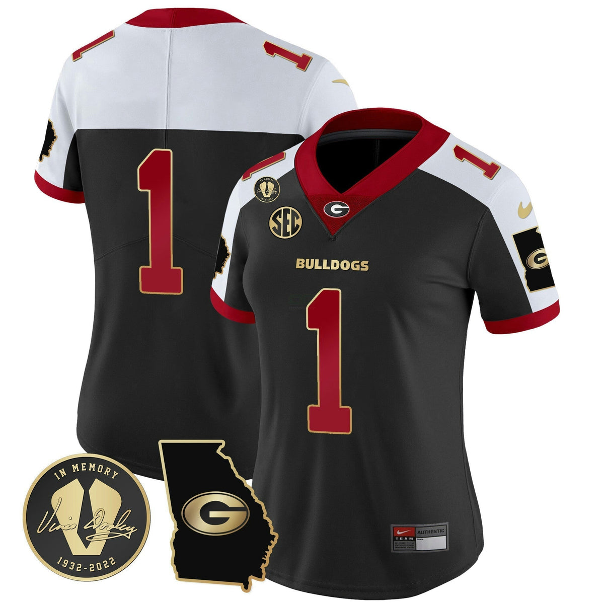 NCAA Women's 2023 Vapor Jersey V3 - Georgia Map