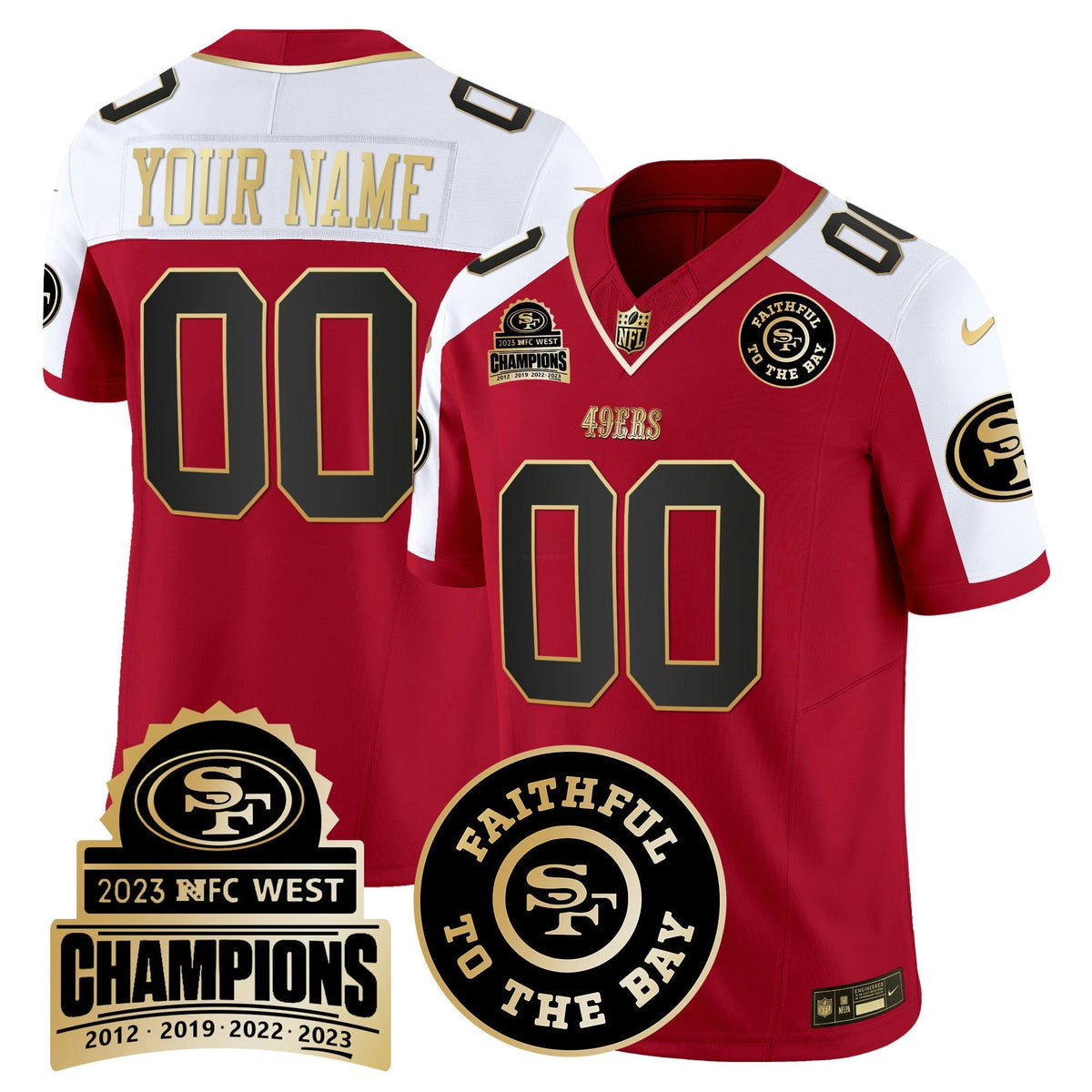 NFL 2023 NFC West Champions Patch Vapor Jersey V3