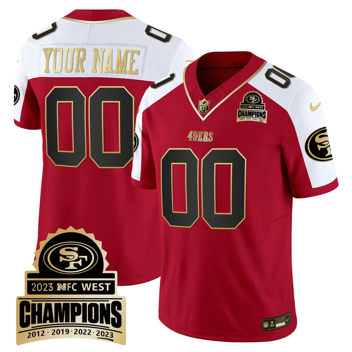 NFL 2023 NFC West Champions Patch Vapor Jersey V4