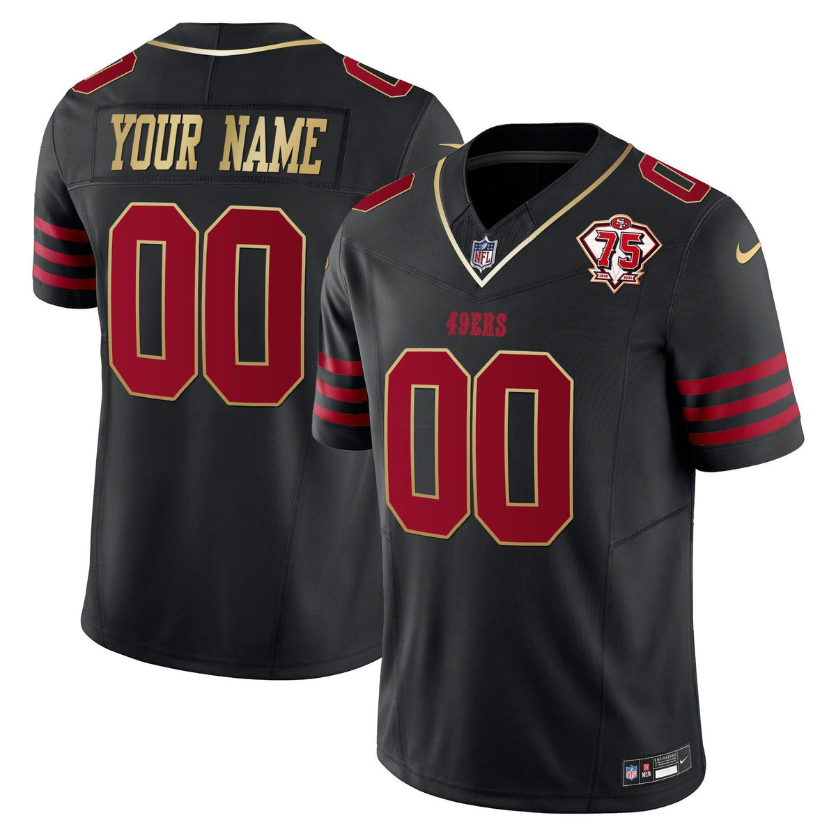 NFL 2023 Vapor Gold Trim Limited Jersey