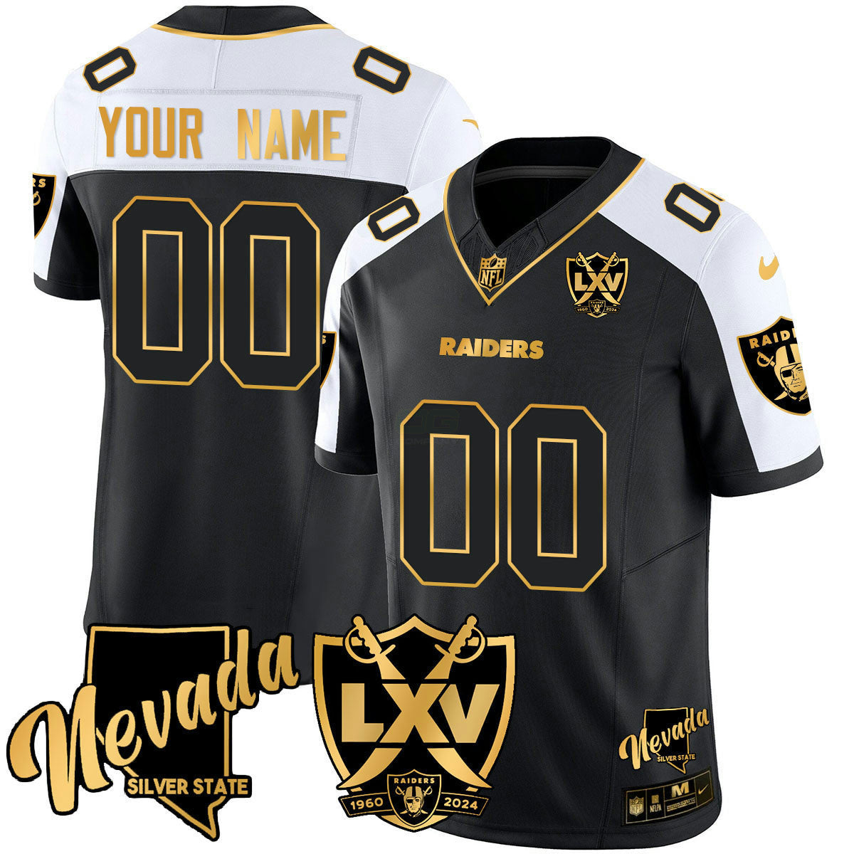 NFL 2024 Gold Vapor Limited Jersey – 65th Anniversary