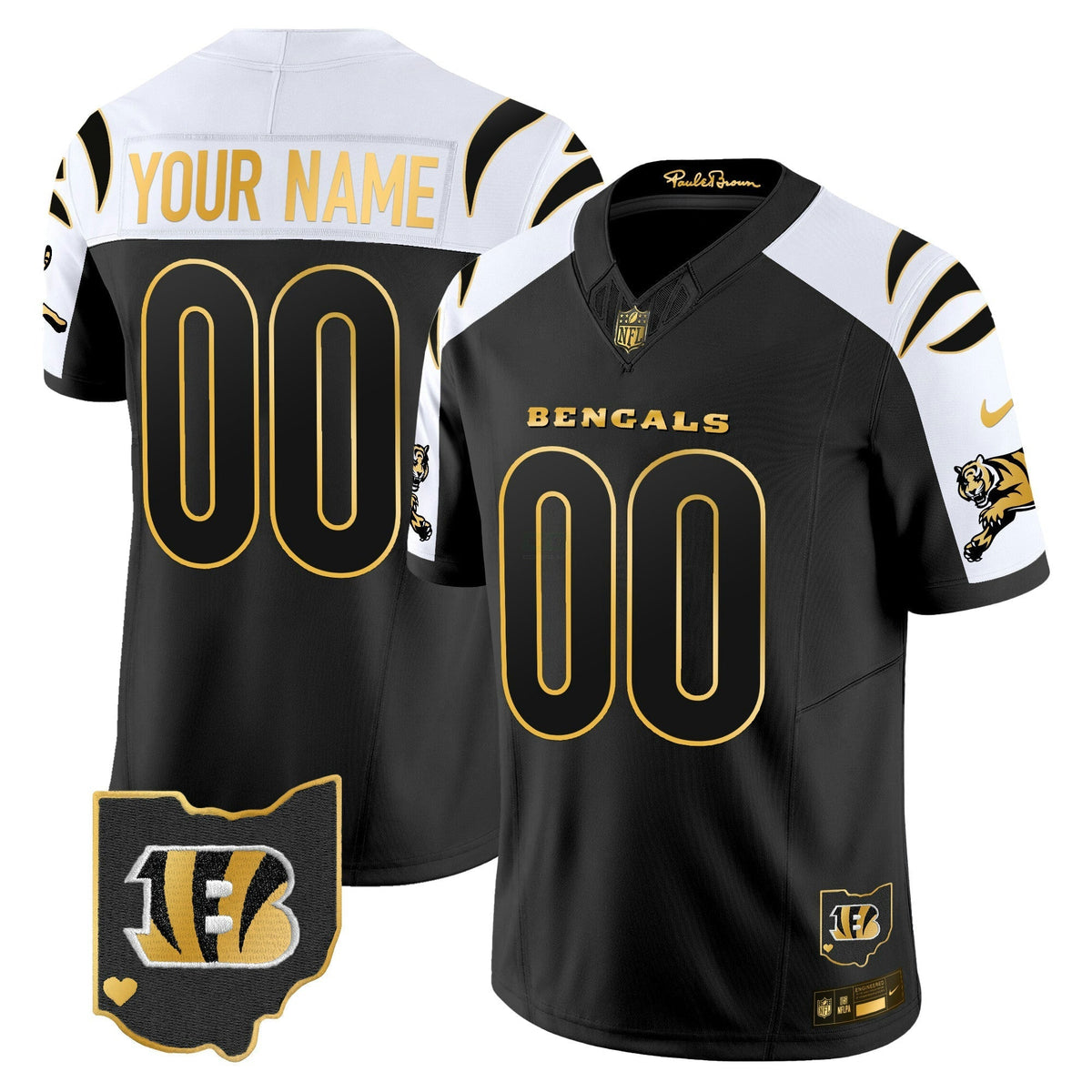 NFL Cincinnati Bengals 2024 Gold Vapor Limited Jersey