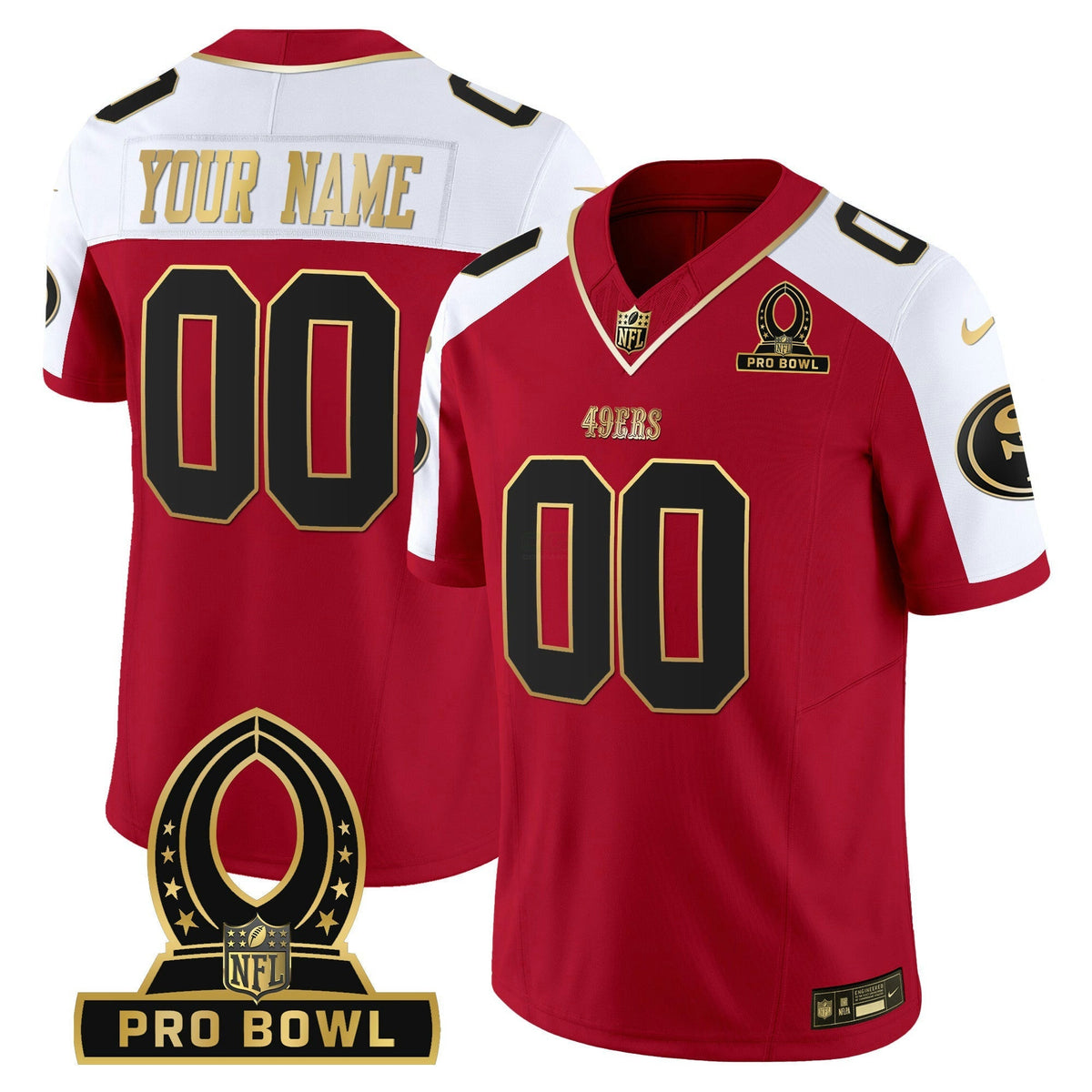 NFL 2024 Pro Bowl Patch Vapor Jersey - Custom